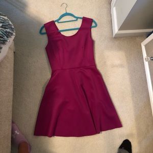 Magenta simple dress
